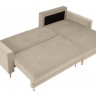 RIMI LUX 3DL BRW Corner Sofa Bed Beige