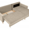RIMI LUX 3DL BRW Corner Sofa Bed Beige