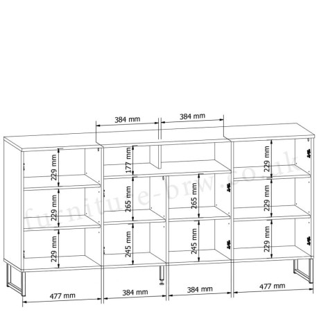 KOM4D/U ZENDA BRW Cabinet