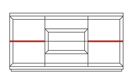 VERANO 2D4SZ Sideboard MEBIN