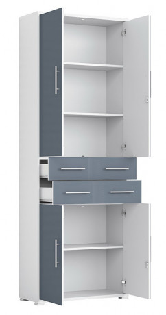 REG4D2S/220 OFFICE LUX BRW Tall Cabinet
