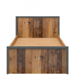 LOZ/90 WESTON BRW Bed