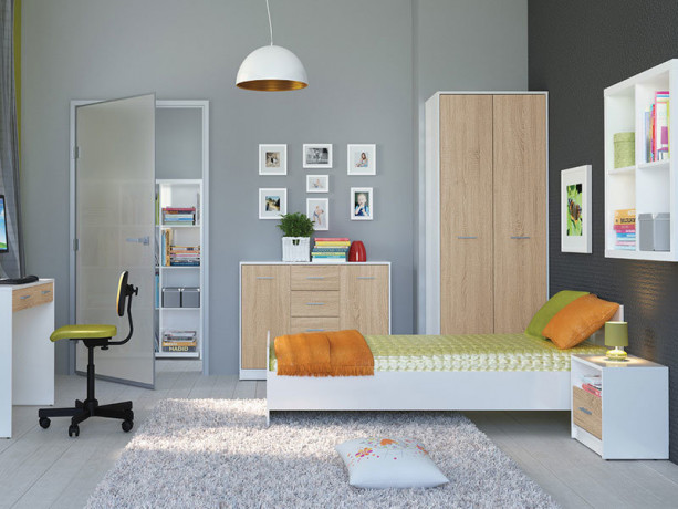 NEPO PLUS BRW Kid's / Teen's Room Furniture Set