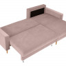 RIMI LUX 3DL BRW Corner Sofa Bed Pink