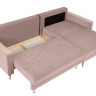 RIMI LUX 3DL BRW Corner Sofa Bed Pink