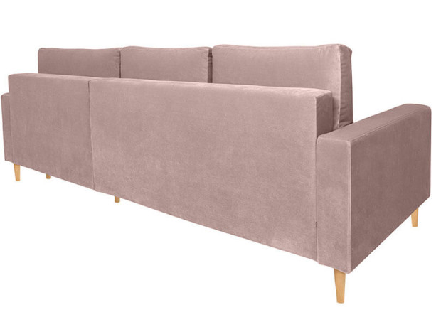 RIMI LUX 3DL BRW Corner Sofa Bed Pink