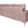 RIMI LUX 3DL BRW Corner Sofa Bed Pink