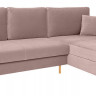 RIMI LUX 3DL BRW Corner Sofa Bed Pink