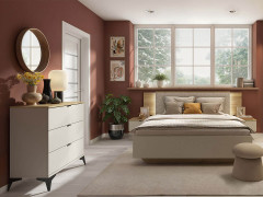 KOM3S GLAMOUR BRW Chest of Drawers