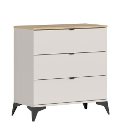 KOM3S GLAMOUR BRW Chest of Drawers