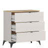 KOM3S GLAMOUR BRW Chest of Drawers