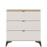 KOM3S GLAMOUR BRW Chest of Drawers