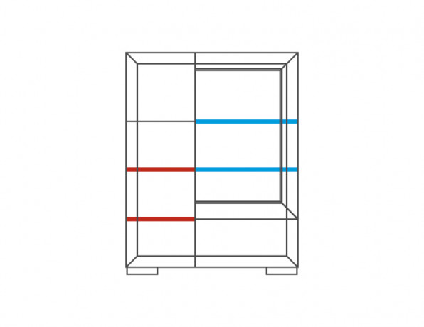 ROSSANO 1DS2D Cabinet with Drink Section MEBIN