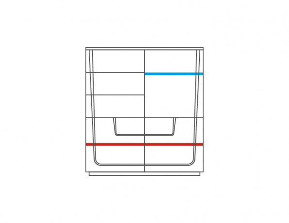 MAGANDA 3D3DS Cabinet with Drink Section MEBIN