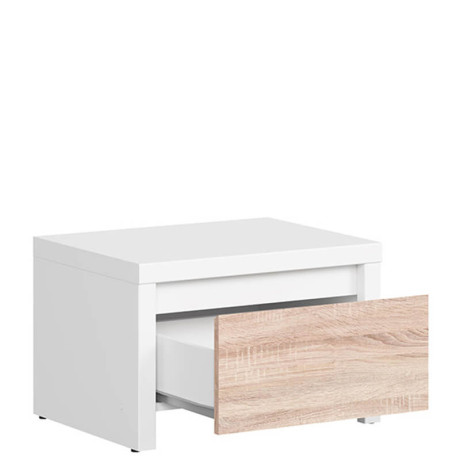 KOM1S KASPIAN BRW (white) Bedside Table