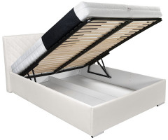 SYNTIA III BRW Upholstered King Size Bed 160 White