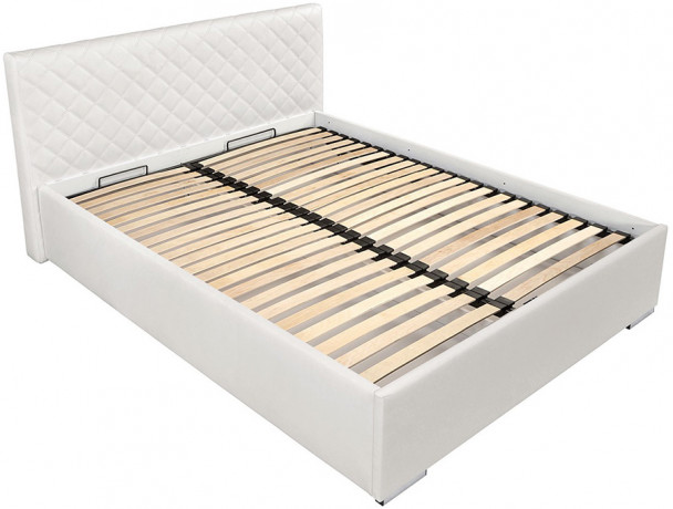 SYNTIA III BRW Upholstered King Size Bed 160 White