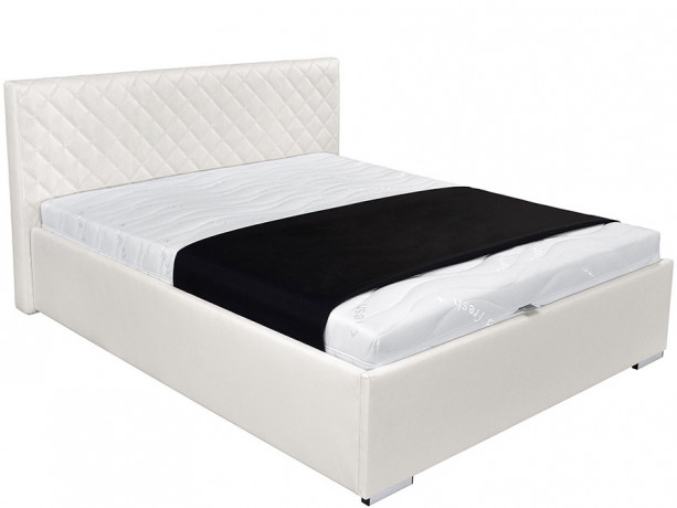 SYNTIA III BRW Upholstered King Size Bed 160 White