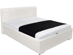 SYNTIA III BRW Upholstered King Size Bed 160 White
