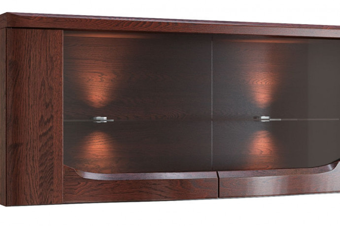 RIVA 2DS MEBIN Wall Glass-Fronted Cabinet