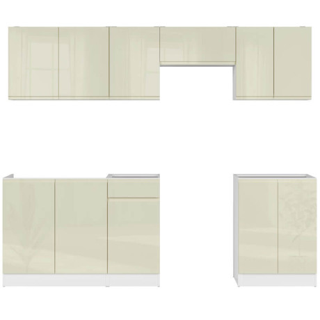 JUNONA LINE 240 BBL Kitchen Set Vanilla Gloss