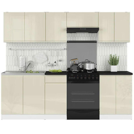 JUNONA LINE 240 BBL Kitchen Set Vanilla Gloss