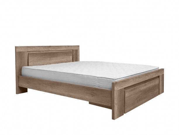 LOZ/160 ANTICCA BRW King Size Bed with Storage