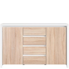 KOM2D4S KASPIAN BRW (white) Dresser