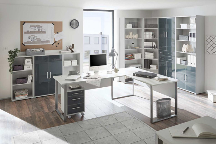 OFFICE LUX BRW Cabinet Furniture Set