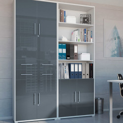 OFFICE LUX BRW Cabinet Furniture Set