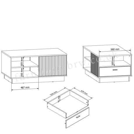 LAW1S ZENDA BRW Coffee Table