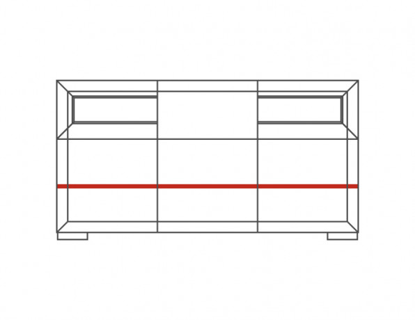 ROSSANO 2DS3D Cabinet with Drink Dection MEBIN