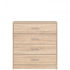 KOM4S NEPO PLUS BRW Chest of Drawers