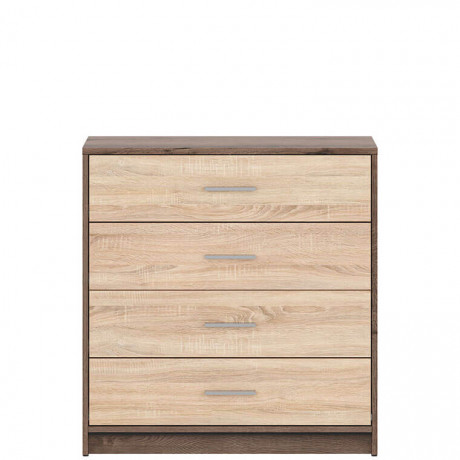 KOM4S NEPO PLUS BRW Chest of Drawers