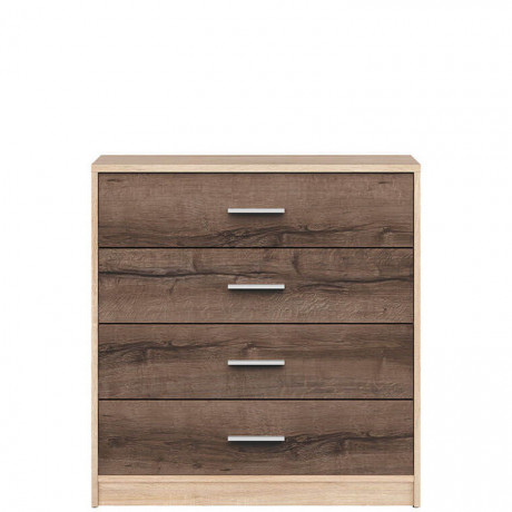 KOM4S NEPO PLUS BRW Chest of Drawers