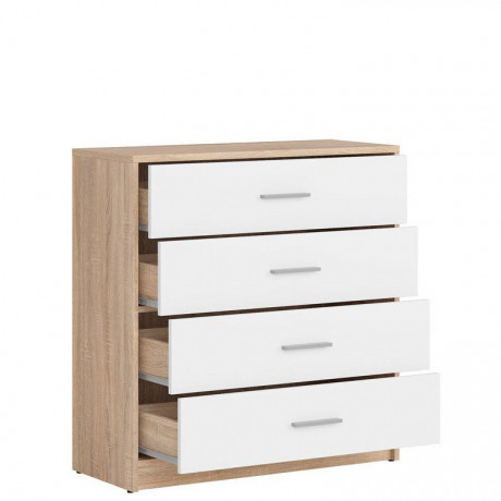 KOM4S NEPO PLUS BRW Chest of Drawers