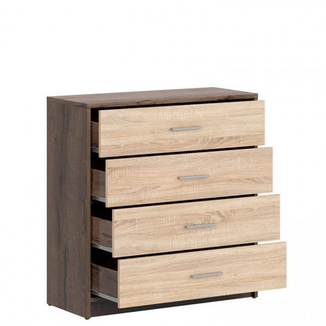 KOM4S NEPO PLUS BRW Chest of Drawers