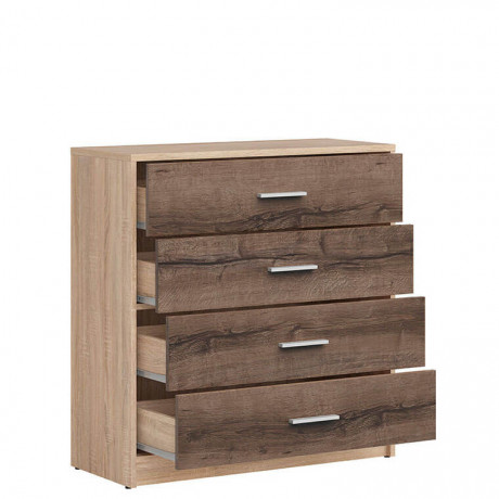 KOM4S NEPO PLUS BRW Chest of Drawers