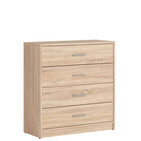 KOM4S NEPO PLUS BRW Chest of Drawers