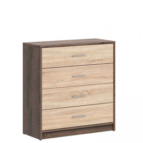 KOM4S NEPO PLUS BRW Chest of Drawers