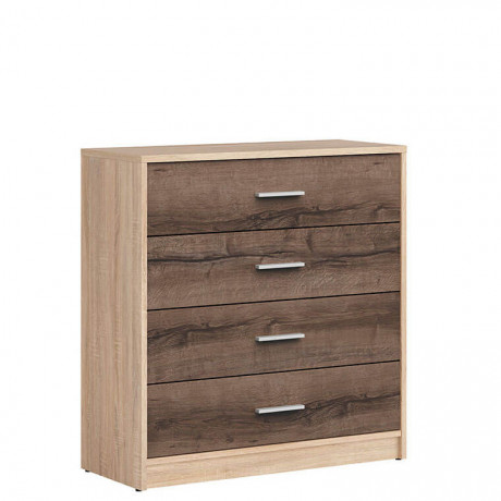 KOM4S NEPO PLUS BRW Chest of Drawers