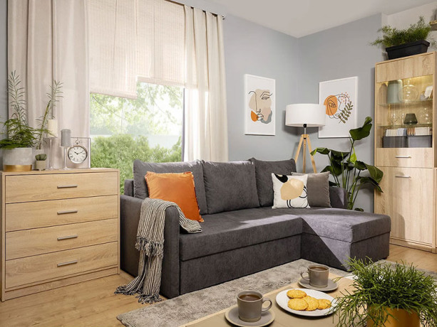 KOM4S NEPO PLUS BRW Chest of Drawers