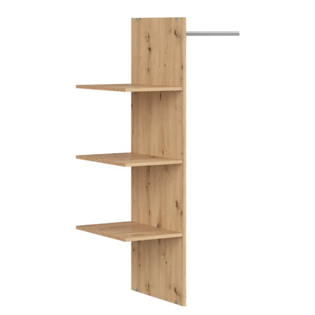 WKSZF LAMEA BRW Partition with Shelves and Rod for the Wardrobe