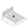 LOZ/160/A GLAMOUR BRW King Size Bed