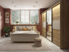 LOZ/160/A GLAMOUR BRW King Size Bed