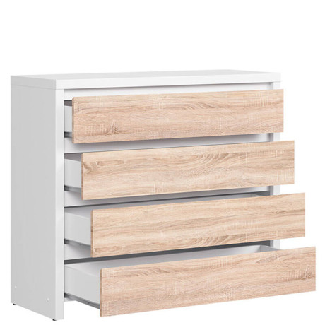 KOM4S KASPIAN BRW (white) Chest of Drawers