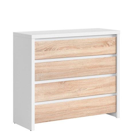 KOM4S KASPIAN BRW (white) Chest of Drawers