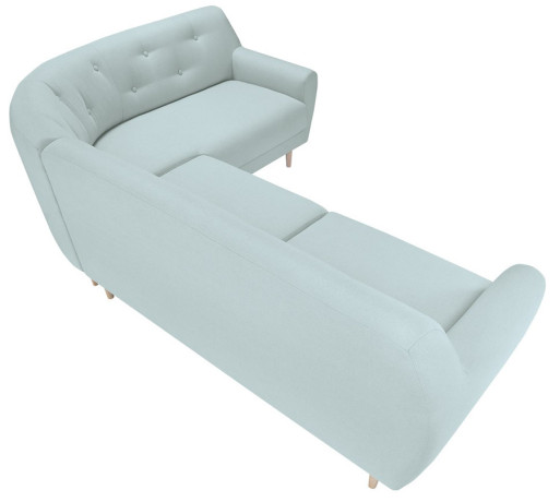 ALVES 2S Corner Sofa BRW blue