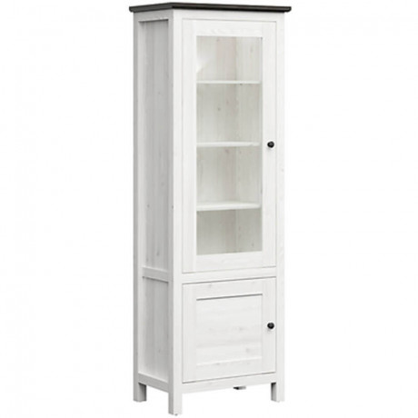 REG1W1D/20/7 HESEN BRW Glass-Fronted Cabinet