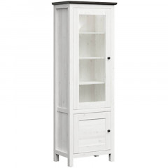 REG1W1D/20/7 HESEN BRW Glass-Fronted Cabinet